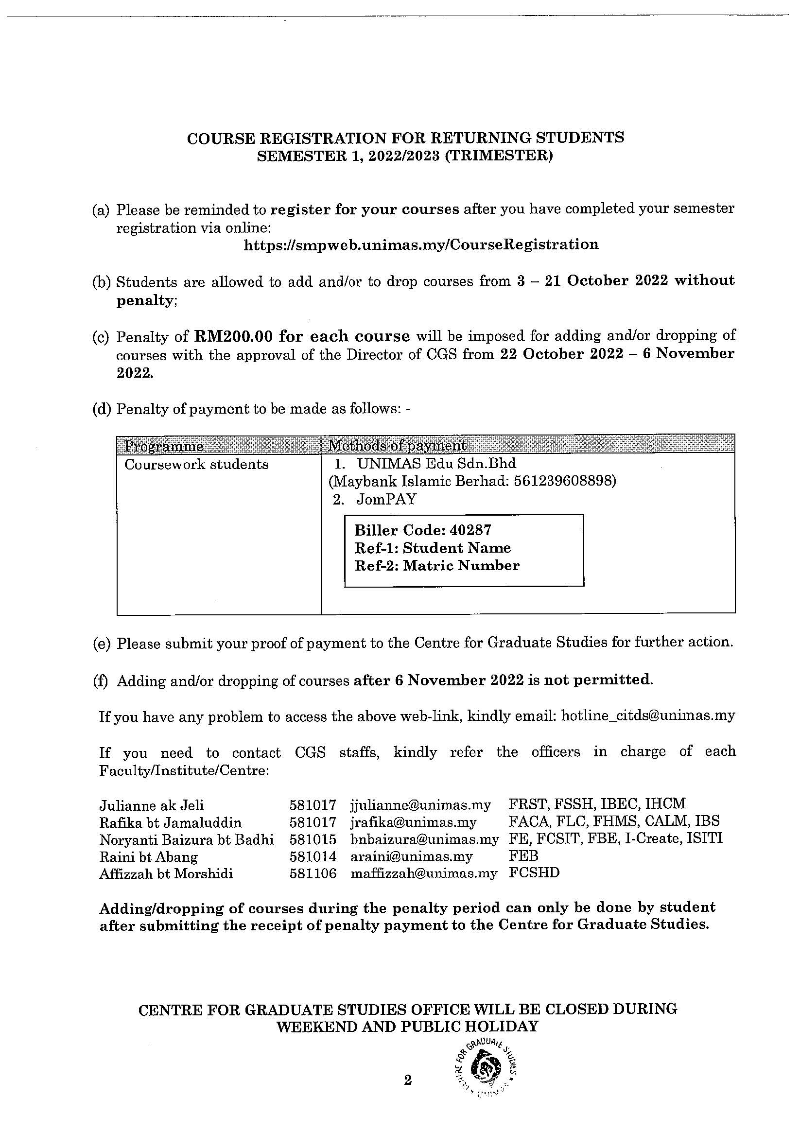 amendments notice of course registration for returning student Sem 1 2022 2023 (Trimester).jpg