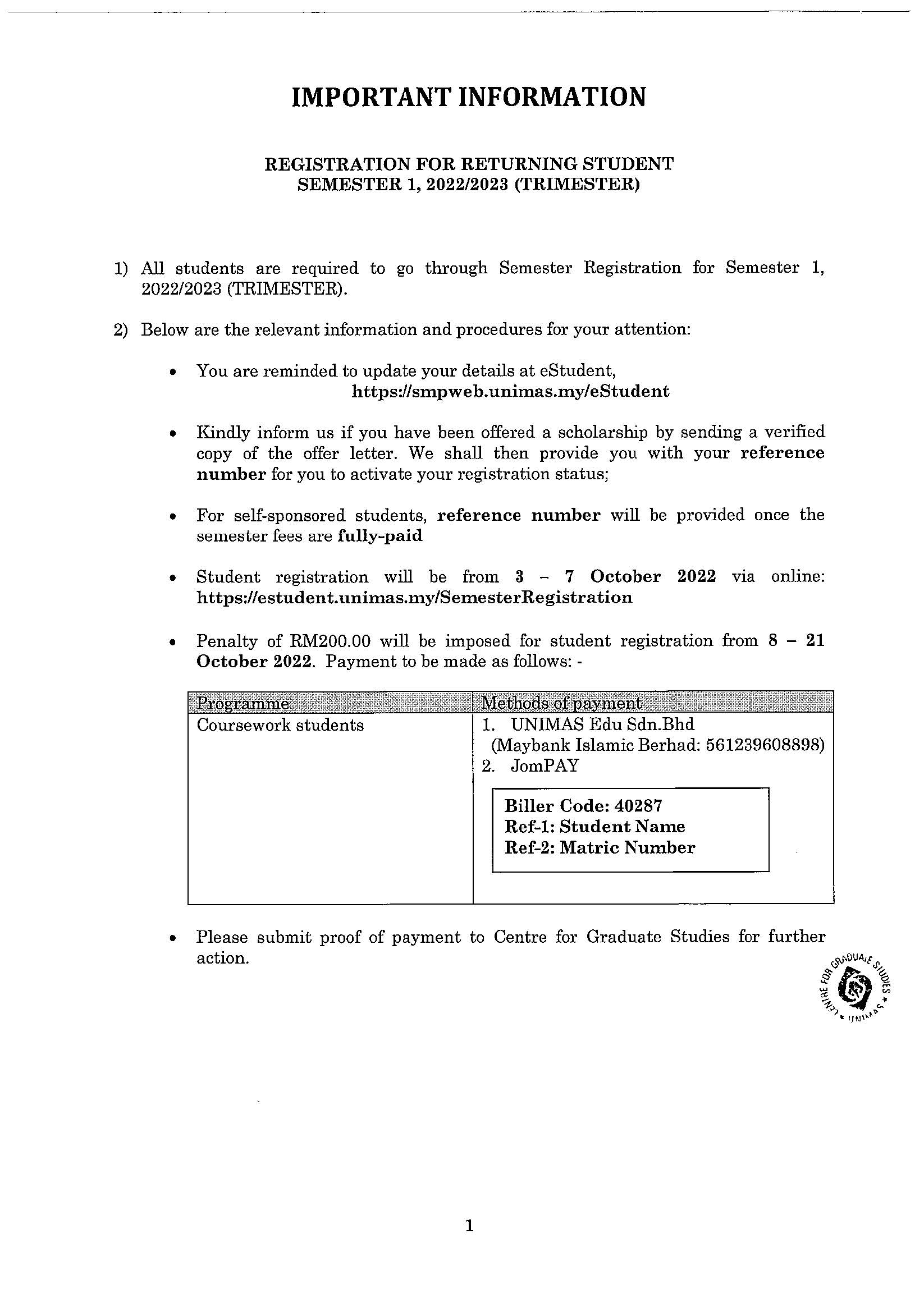 amendments notice of registration for returning student Sem 1 2022 2023 (Trimester).jpg