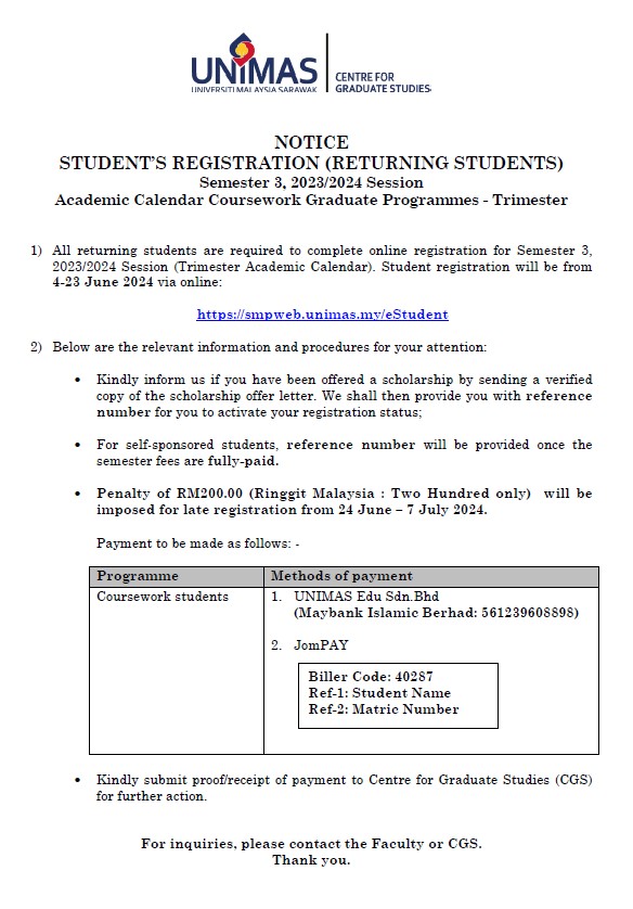 11 STUDENT’S REGISTRATION (RETURNING STUDENTS) Semester 3_2023_2024 Session.jpg