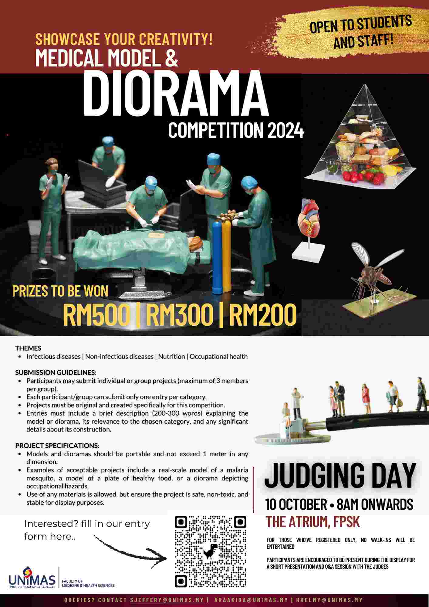 Diorama 2024 Competition Poster for Whatapps - + unimas logo.jpg