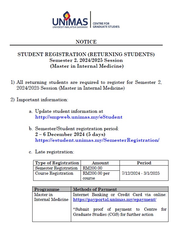 (Master in Internal Medicine) STUDENT REGISTRATION (RETURNING STUDENTS) Semester 2, 2024_2025 Session .jpg