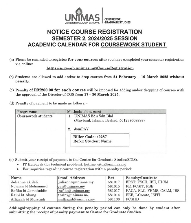 Notice Sem 2 2024 2025 Announcement of Student Registration Course.jpg