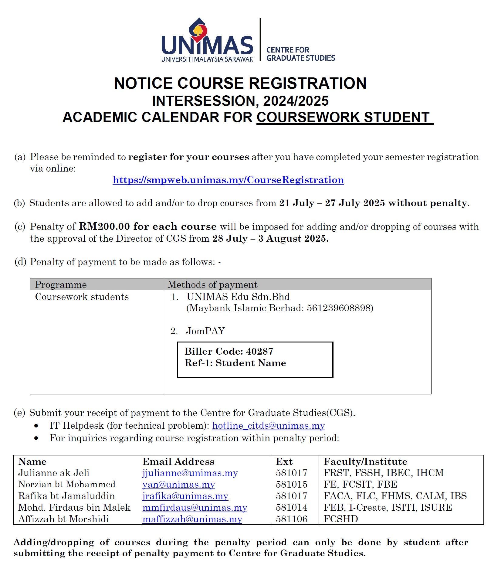 Notice Intersesion, 2024 2025 Announcement of Student's Registration Course.jpg